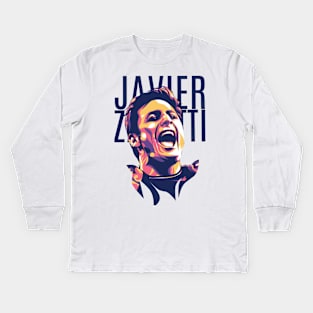 Javier Zanetti Kids Long Sleeve T-Shirt